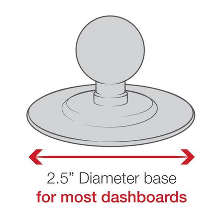 Клейкое двойное шаровое крепление RAM® Flex для Garmin nuvi 220 и многое другое