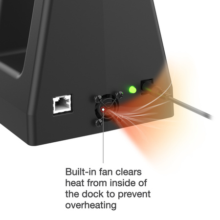 GDS® Uni-Conn™ 6-портовая док-станция с питанием и RJ45 для планшетов с IntelliSkin®