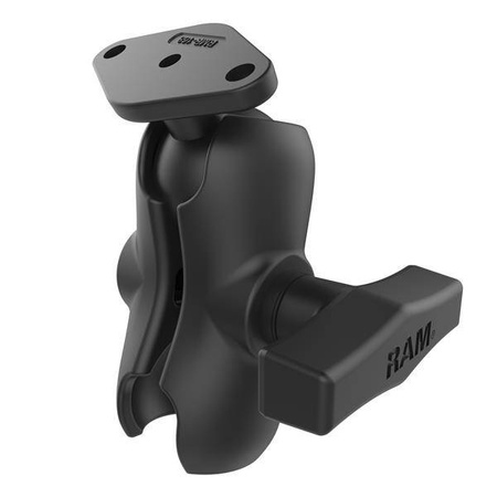 Кронштейн RAM® с двойной головкой и алмазной шариковой пластиной — размер C, короткий