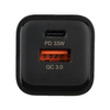 2-портовое настенное зарядное устройство GDS® Type-C и Type-A, 33 Вт — PD3.0 и PPS