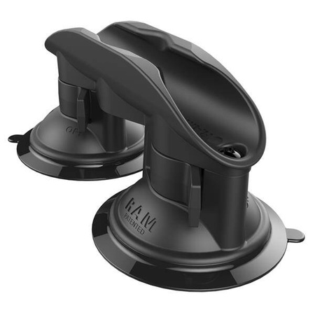 Подставка для весла RAM® Tough-Clip™ с присоской Double RAM® Twist-Lock™
