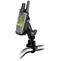 Двойное шаровое крепление на руль RAM® с U-образным болтом для Garmin Rino 610, 650 и 655t
