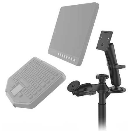 RAM® Tele-Pole™ с опорами 8 и 9 дюймов и двойным шаровым креплением VESA 75x75 мм
