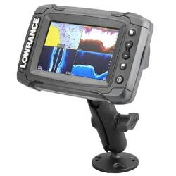 Композитное двойное шаровое крепление RAM® для серий Lowrance Elite-4 и Mark-4