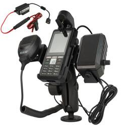 Двойное шаровое крепление RAM® для Sonim XP5plus с динамиком и комплектом проводов