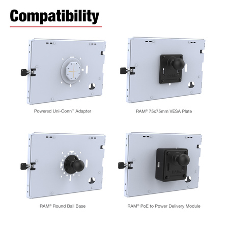 RAM® Safe-Case™ для 10-дюймового планшета Zebra ET4x - серый