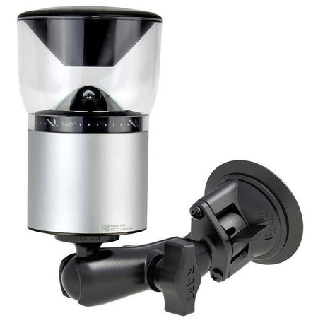 Крепление на присоске RAM® Twist-Lock™ с адаптером для камеры 1/4"-20 — средний размер