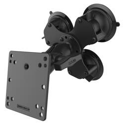 Тройное крепление на присоске RAM® Twist-Lock™ с пластиной VESA 100x100 мм — короткое