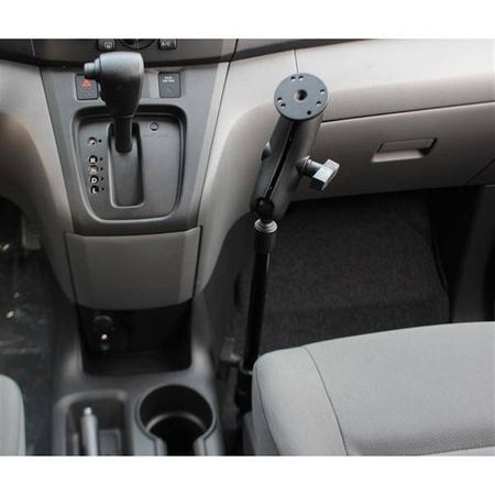 Автомобильное крепление RAM® Pod HD™ с 12-дюймовым алюминиевым стержнем и круглой пластиной