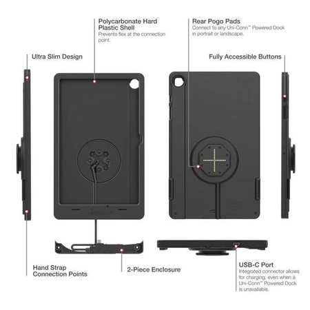 Тонкий чехол IntelliSkin® для Samsung Tab A9+ (задняя панель Pogo Pads)