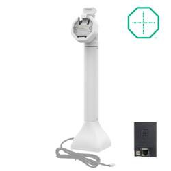 GDS® Uni-Conn™ Powered 14" Pedestal Dock с PoE - серый