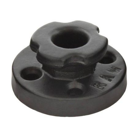 Адаптер RAM® с круглым основанием и большой алюминиевой восьмиугольной кнопкой