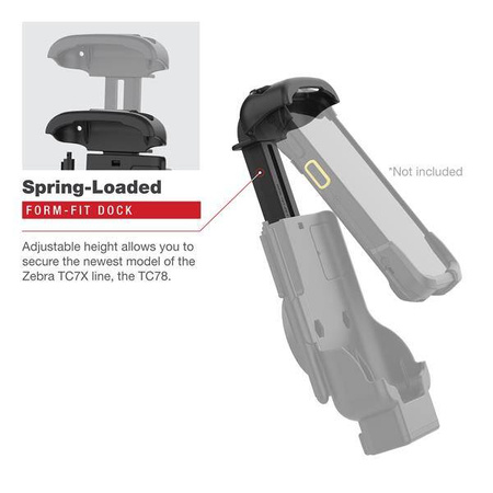 Док-станция с электроприводом RAM® с блокировкой ключей для Zebra TC73 и TC78