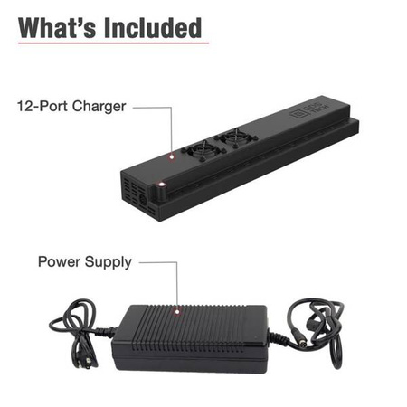 Настенное зарядное устройство GDS® 12-Port 300W USB-C Power Delivery