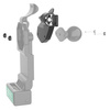 GDS® Uni-Conn™ Right Facing Lock Adapter для защелкивающихся доков и держателей
