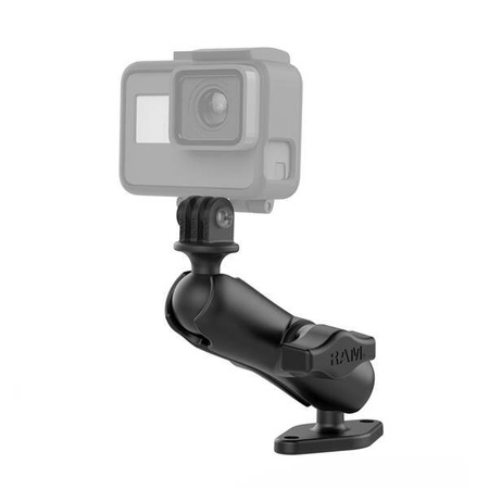 Крепление RAM® Double Ball Diamond Plate с адаптером для экшн-камеры