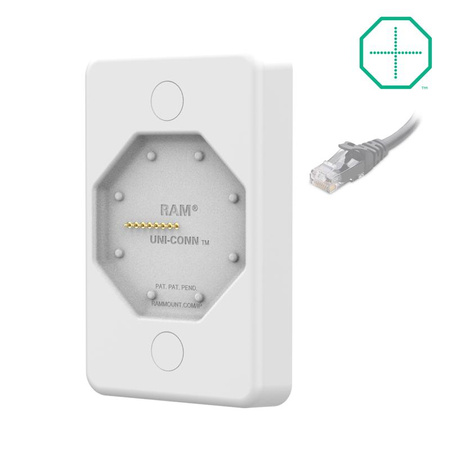 GDS® Uni-Conn™ Powered Wall Dock с PoE - серый