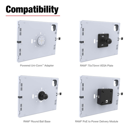 RAM® Safe-Case™ для iPad Pro 13 (M4), Air 13 (M2 и M3) и Pro 12.9 Gray