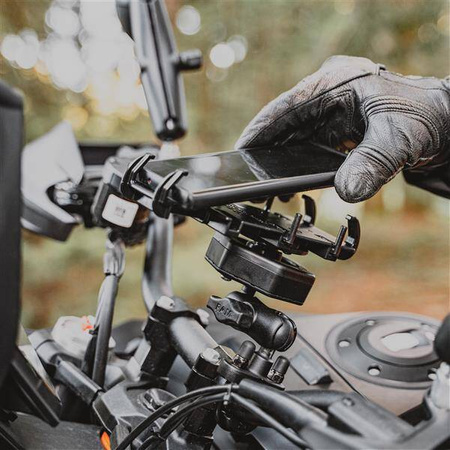 Крепление для телефона RAM® Quick-Grip™ XL с Vibe-Safe™ и основанием на U-образном болте — короткое