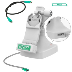 Док-станция GDS® Uni-Conn™ Locking Tilt &amp; Swivel Dock с USB-C + Data - серый