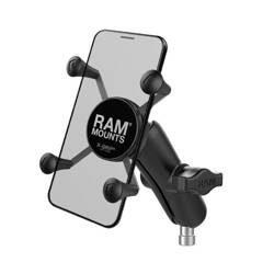 Крепление для телефона RAM® X-Grip® с зажимом на руле мотоцикла