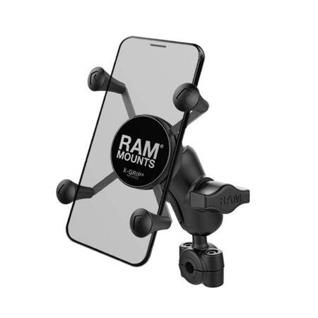 Крепление для телефона RAM® X-Grip® с небольшой направляющей RAM® Torque™ — короткое