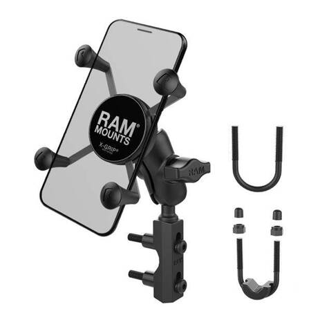 Крепление для телефона RAM® X-Grip® с основанием бачка тормоза/сцепления — короткое